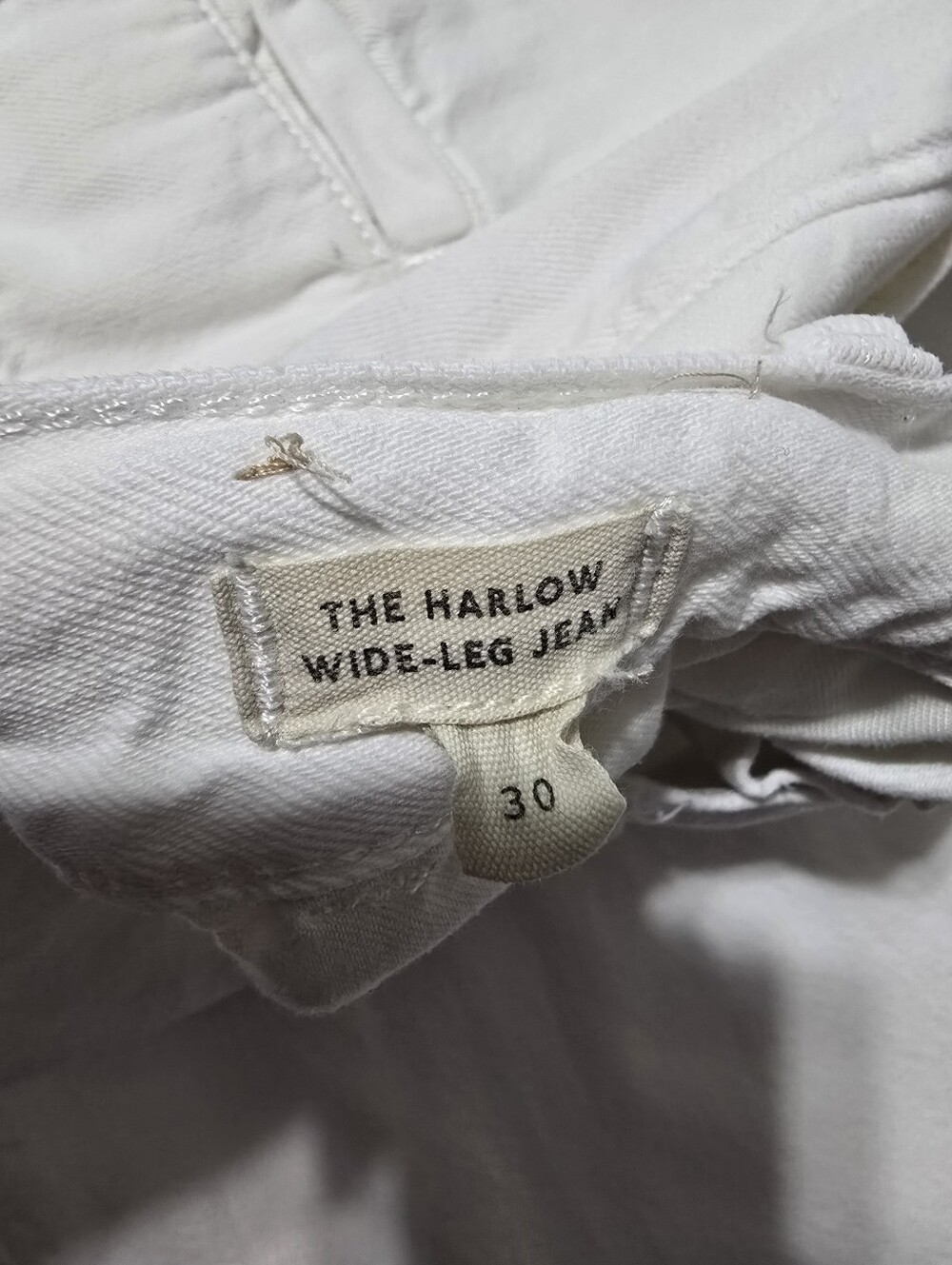 Madewell White Harlow Jean Cotton Size 30 - Picture 11 of 15